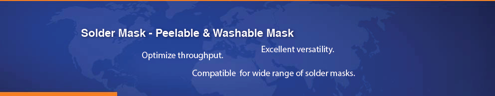 solder mask, peelable mask, washable mask