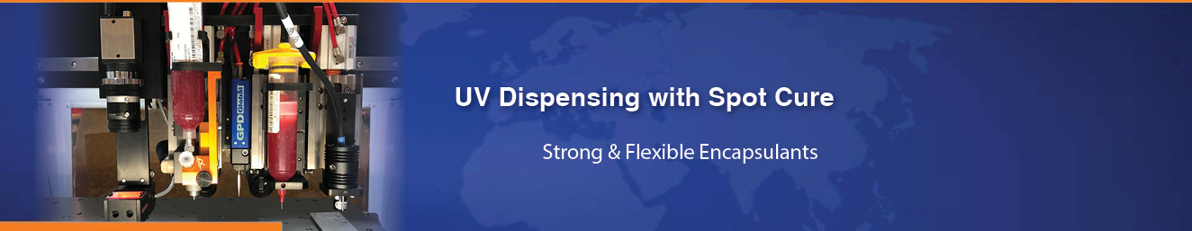 dispensing uv curing adhesive for uv cure