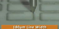 Solder Paste Dispensing - 180 µm Width Pattern